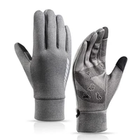 mens winter warm gloves therm with anti slip elastic cuffthermal soft lining gloves driving gloves pu leather glove 2020