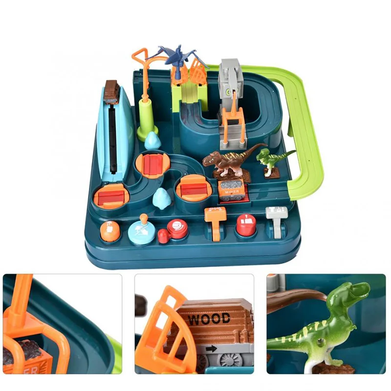 Приключения Набор железной дороги игрушечный маленький набор электрического