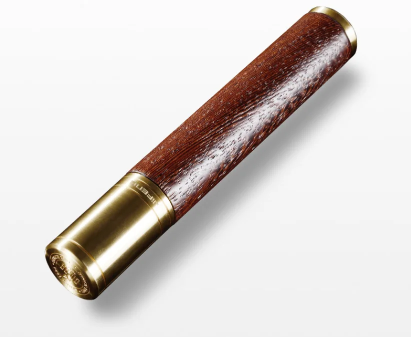 Роскошный Деревянный с медным чехлом для сигар дорожная кожаная коробка