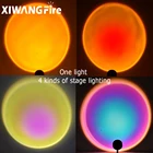 USB-проектор с радужным закатом, красный светодиодный ночник, проекционный Настольный светильник для спальни, бара, кафе, магазина, настенный декоративный светильник