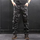Брюки-карго мужские камуфляжные, хлопковые брюки-камуфляж в стиле милитари, спортивные длинные штаны, уличная одежда, комбинезон, брюки