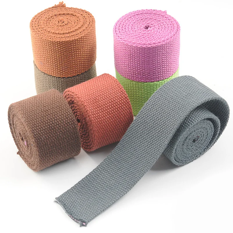 Полиэстеровые хлопковые стяжки 5 метров 38 мм ширина 2 мм|Тесьма| |