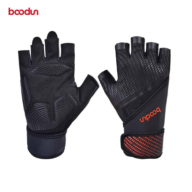 

New Ventilated Weight Lifting Gloves with Built-in Wrist Wraps Full Palm Protection Extra Grip Great for Cross Training Fitness