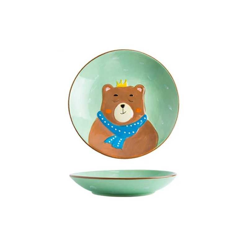 Миска для кормления девочек тарелка в форме сердца виде животных посуда детей Yifan