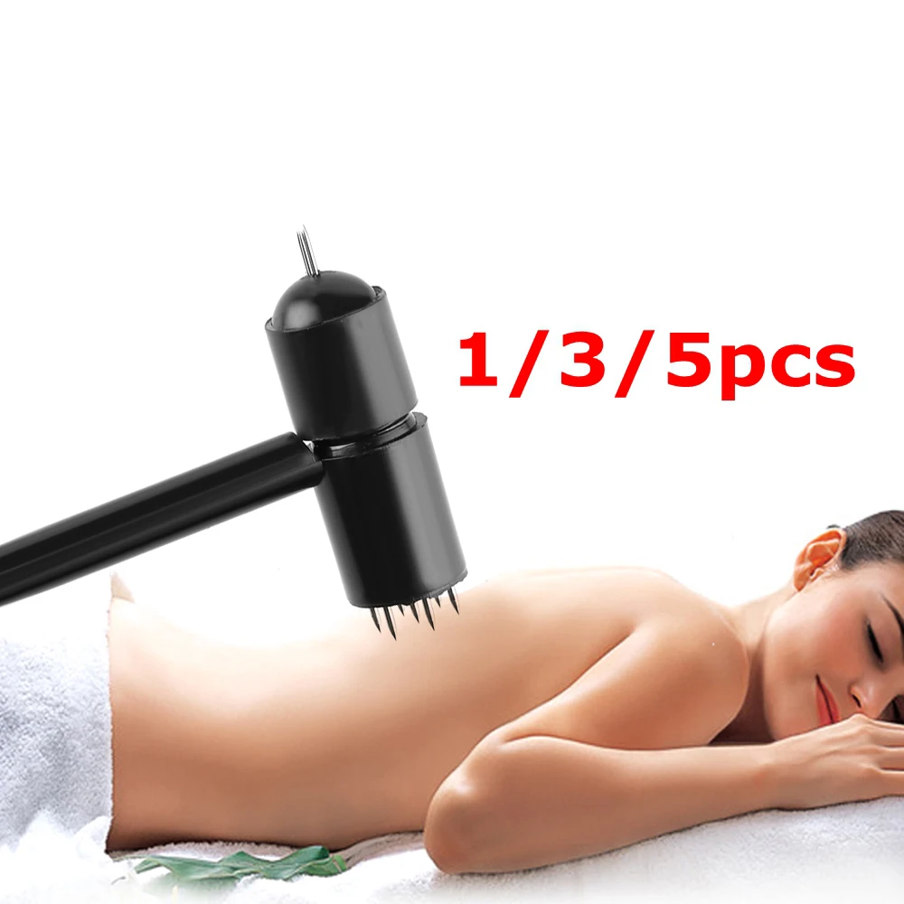 Китайская игла для кожи с двумя головками 1/3 шт. синих цветов сливы акупунктуры