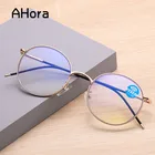 Очки для чтения унисекс Ahora, металлические круглые очки с голусветильник м светом, с диоптриями от + 1,0 до 4,0