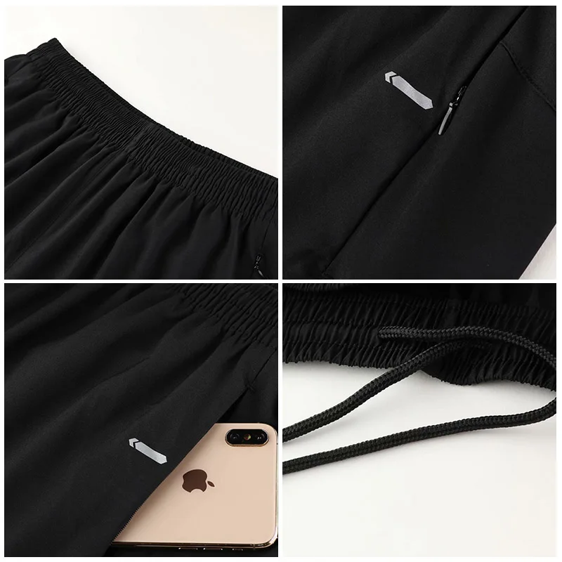 

Men Summer Running Shorts Fitness Shorts Quick Dry Mens Gym Shorts Sport gyms Tennis Basketball SoccerShort Pants Back pocket