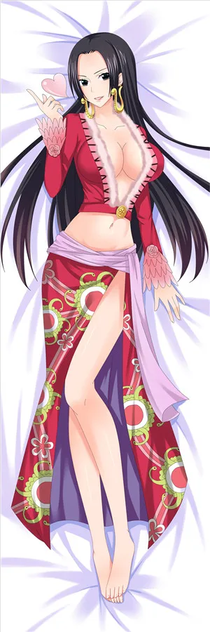 Anime ONE PEICE Pillow Case Cosplay Boa Hancock Cushion Cover Hugging Body Peach Skin Pillowcase fashion Printed | Тематическая