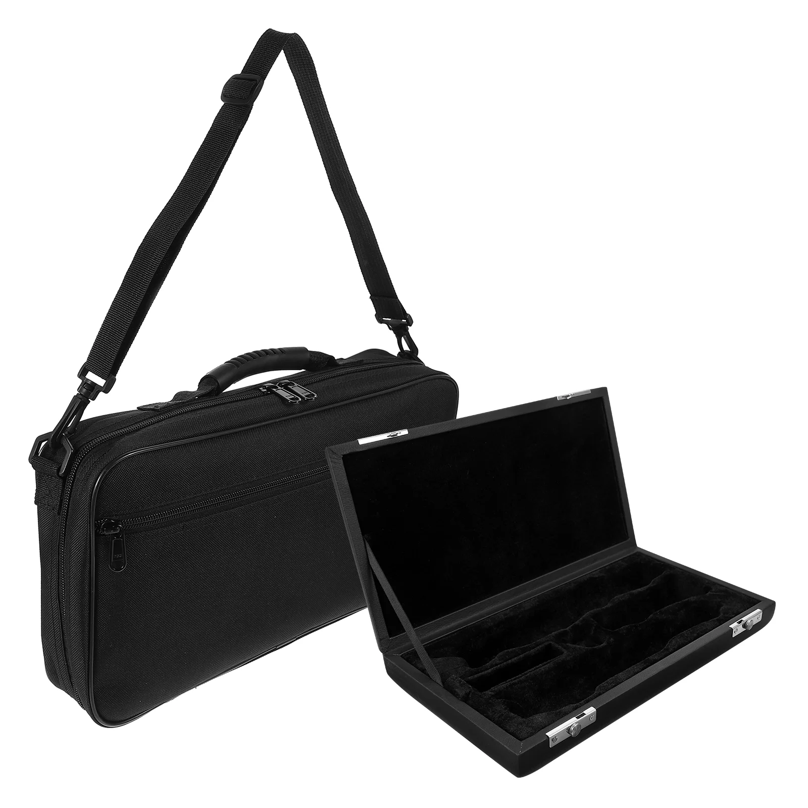 

1 комплект портативных чехлов и сумок для гобоя, чехлы и сумки для гобоя (черные)