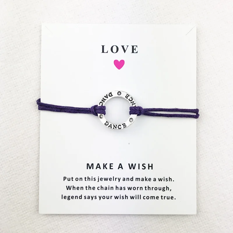 10 шт./лот танец танцор очаровательные браслеты Любовь Желание Сердце Подвески