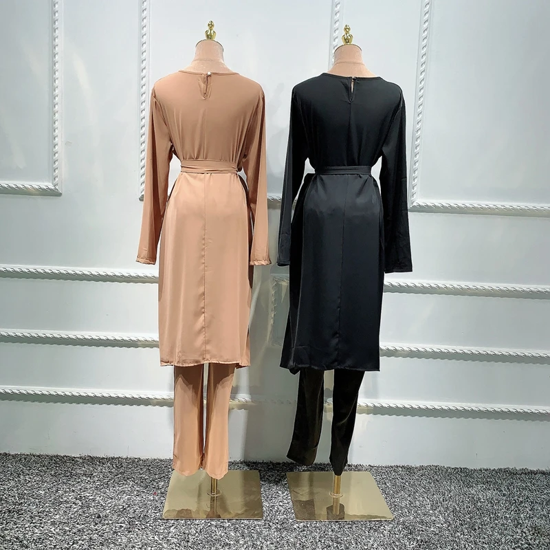 Eid Mubarak Kaftan Dubai Abaya Turkey Muslim Fashion Hijab Dress Sets Islam Clothing Abayas For Women Musulman Ensembles De Mode |