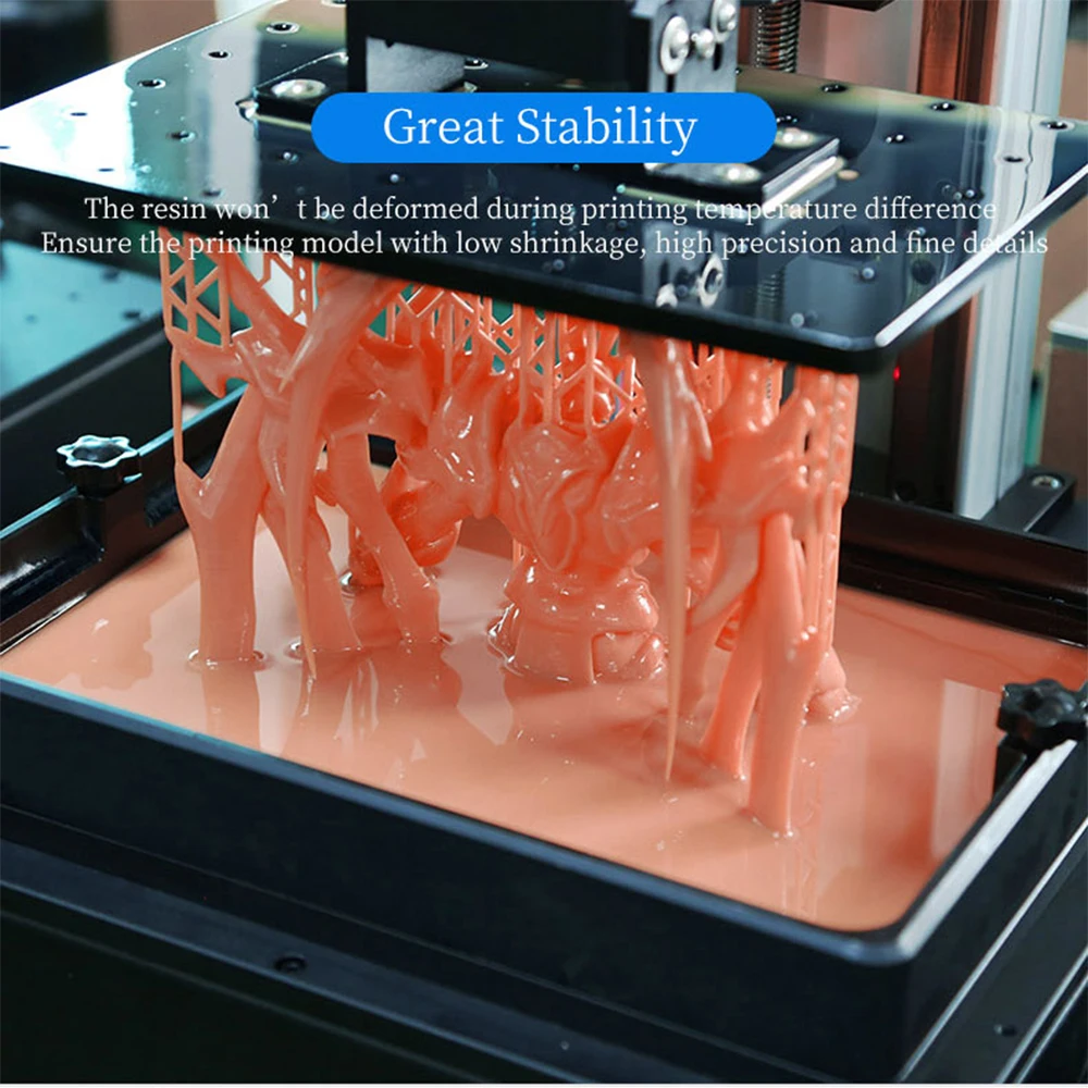 FUNGDO 3D Printer Resin Low Viscosity ABS-Like Photopolymer Liquid  UV Sensitive Resin For 10.1 13.3 15.5 MONO 3D Pprinter 1000g