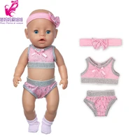 baby doll clothes bikini swim for 17 inch doll pink swim suit clothes toys doll outfits