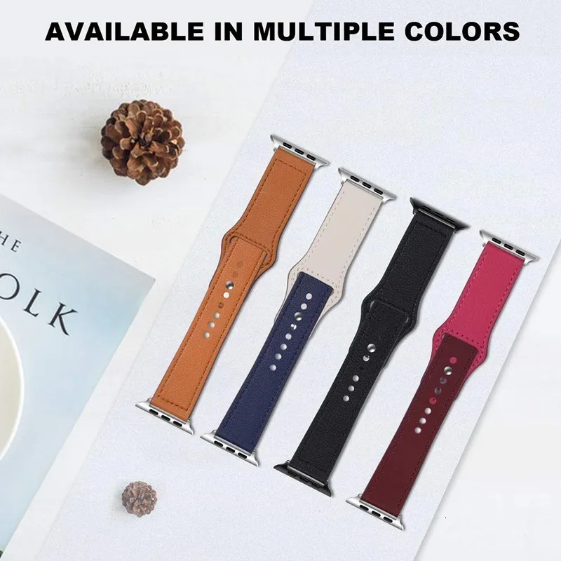 Ремешок из натуральной кожи для Apple Watch band 4 3 iwatch 42 мм 38 мм 44 мм 40 мм pulseira correa браслет умные часы аксессуары петля