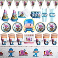 kids happy birthday party supplies disposable tableware plates cups napkins balloons decor children baby favorite birthday gifts