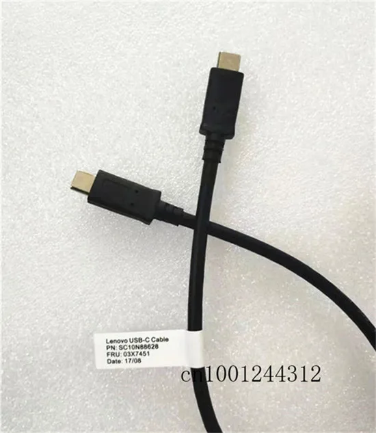 USB-C кабель Male to Male 1M 03X7451 для lenovo Thinkpad T480 T480S X270 X280 type C кабель