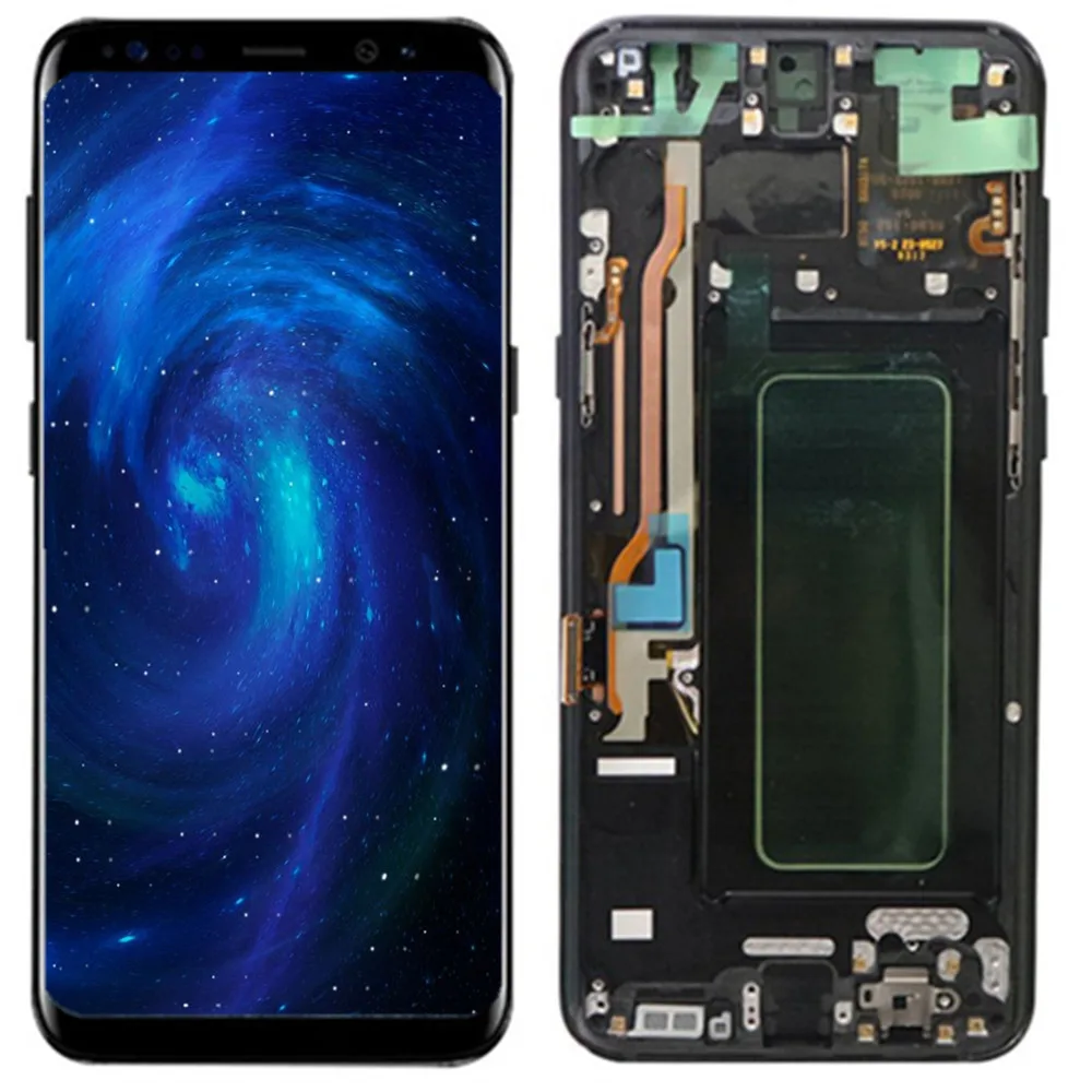 

For Samsung Galaxy S8 Plus lcd S8plus G955 G955F With Frame Dead Pixels LCD Display Touch Screen Digitizer Original S8+ Assembly
