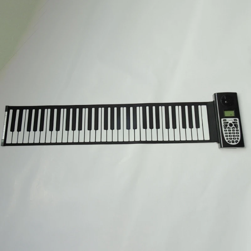Электрическая портативная складная музыкальная клавиатура для пианино с 61