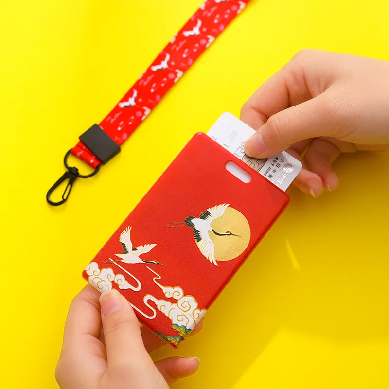 Чехол для бейджа Lanyards чехол удостоверения личности студенческий мультяшный