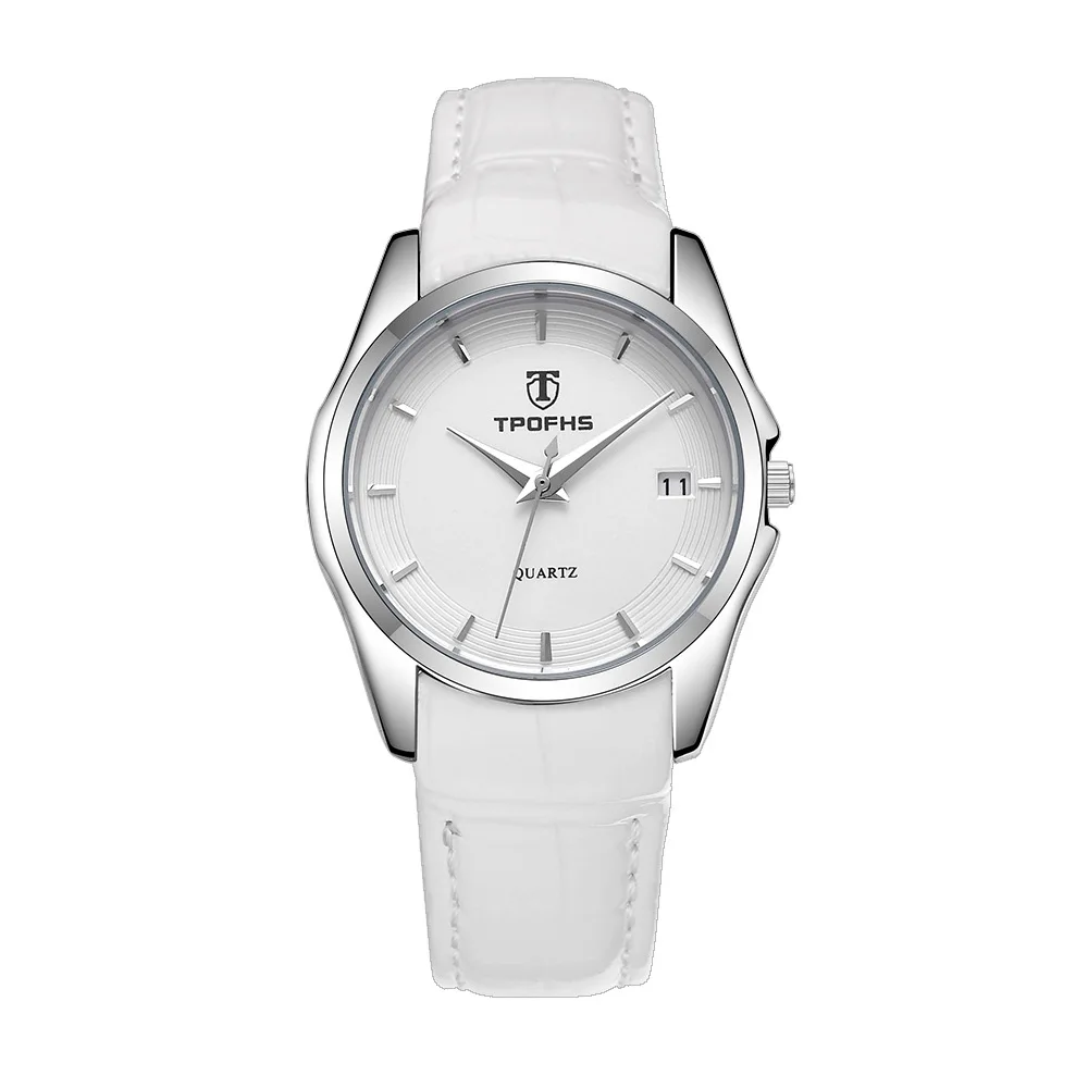 

Tpofhs Brand 2021 New Fashion Trend Waterproof Quality Watch Female Classic Concentric Round Belt Calendar Quartz Watch