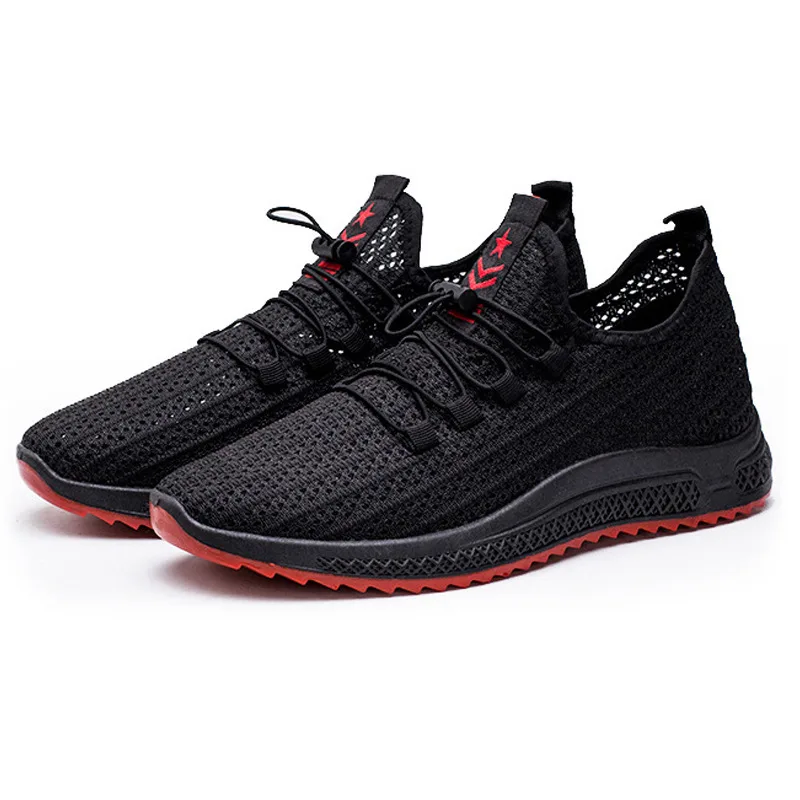 

Men's Shoes Tide Shoes Korean Version of The Tie with Mesh Sports Casual Shoes Breathable Net Shoes Running Shoes