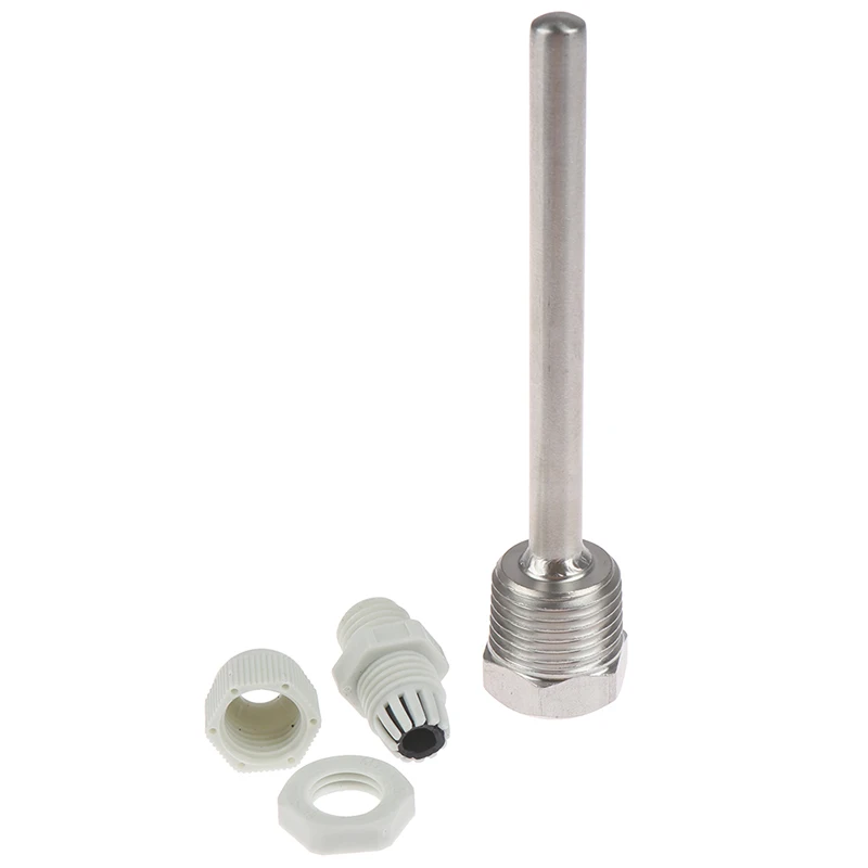 

50-250mm Stainless Steel Thermowell 1/2" NPT Threads For Temperature Sensors Stainless steel probe water tank protective case