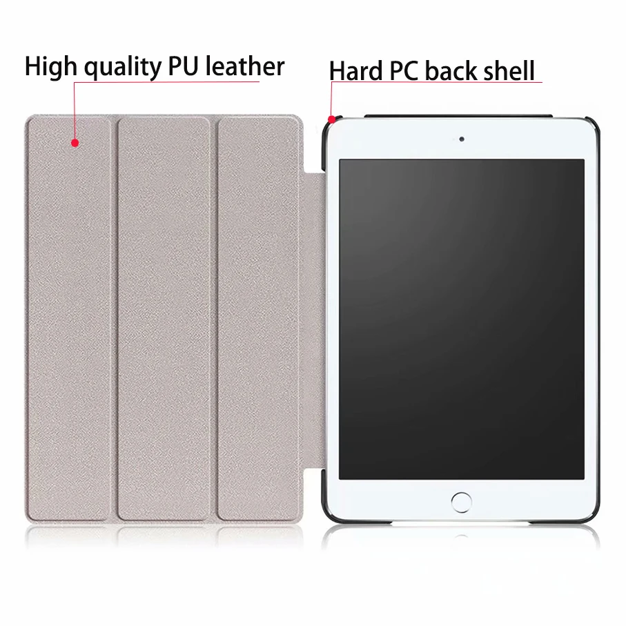 Чехол для ipad Mini 5 ipad Mini 4 из искусственной кожи, подставка для планшета, Умный Магнитный чехол для нового ipad Mini 5, чехол+ стилус