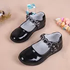 Туфли принцессы из искусственной кожи для девочек; Сезон весна-осень; Мягкие туфли для студентов; Танцевавечерние туфли на плоской подошве