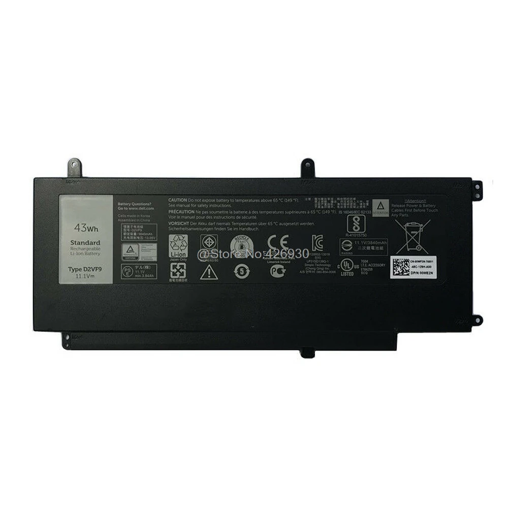 Аккумулятор для ноутбука DELL Inspiron 15 7547 7548 Vostro 14 5000 5459 D2VF9 0YGR2V YGR2V 3900mAh 43WH 11 1 V