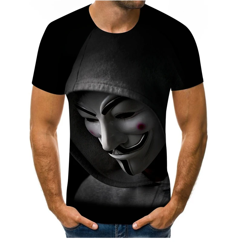 

Summer 3D printing funny men's T-shirt, clown oversized T-shirt, cool and comfortable camisetas jujutsu kaisen