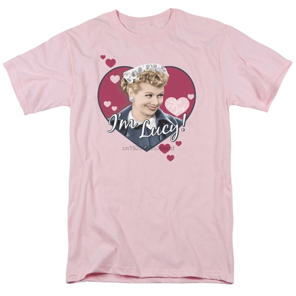 С надписью I Love Lucy я &amp #39 м Люси лицензированных взрослая Футболка Большой