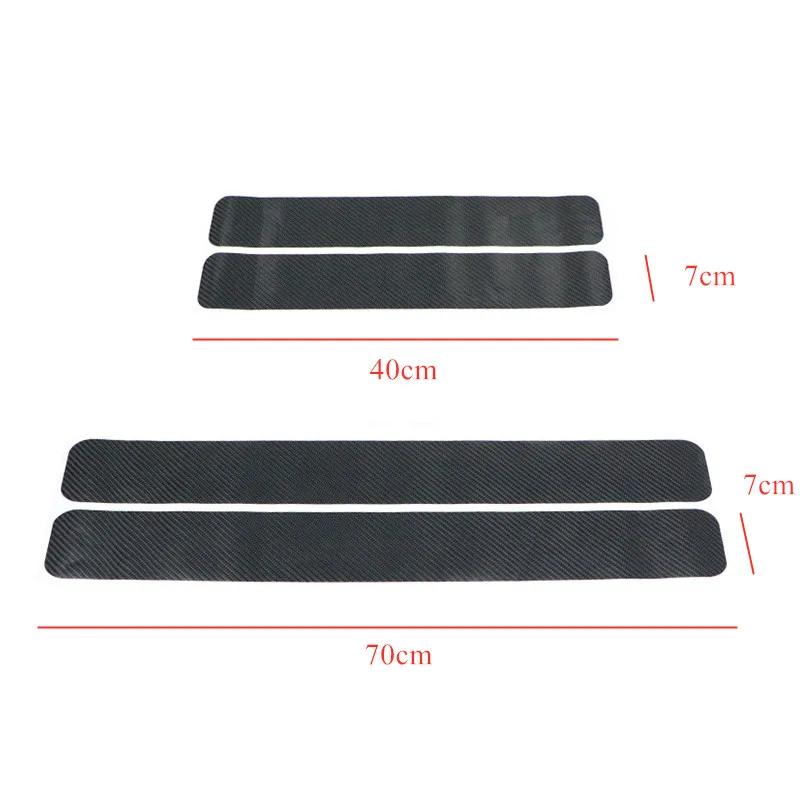 4 шт./компл. защитные наклейки на пороги автомобиля и Переводные картинки из