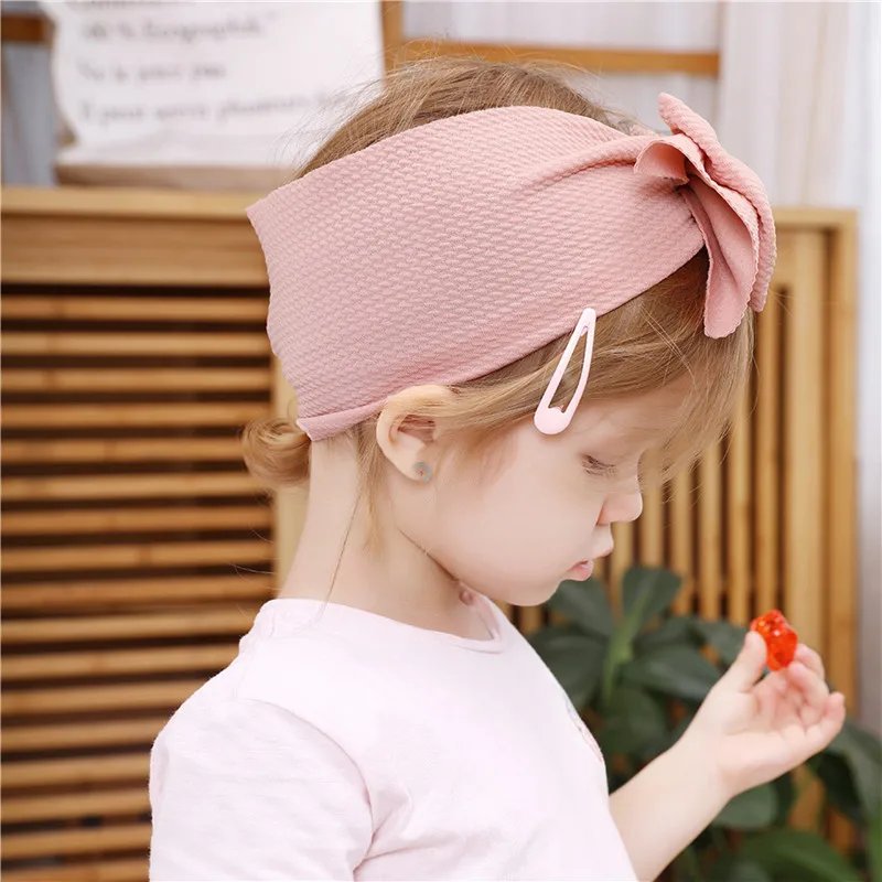 Детские банданы для мальчиков новорожденных детская чалма большой бант повязка