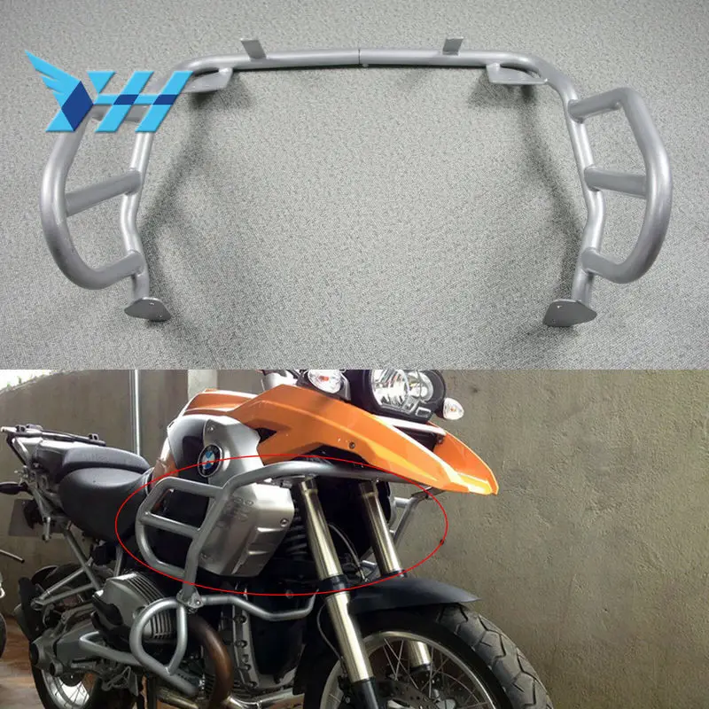 

For BMW R1200GS 2004 2005 2006 2007 2008 2009 2011 2012 Upper + Lower Engine Guard Highway Bumper Crash Bar Fuel Tank Protector