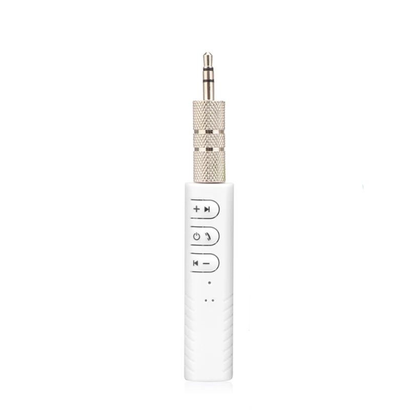 White VAORLO Bluetooth приемник AUX 3,5 мм разъем громкой связи Bluetooth автомобильный комплект Музыка Аудио беспроводной передатчик адаптер для автомобильных наушников - Цвет: White
