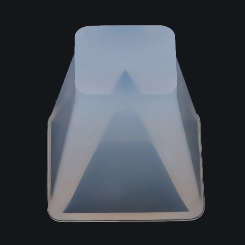 White silicon mold Crystal Epoxy Pyramid Silicone Mould Crystal drops molde silicona molds for plaster