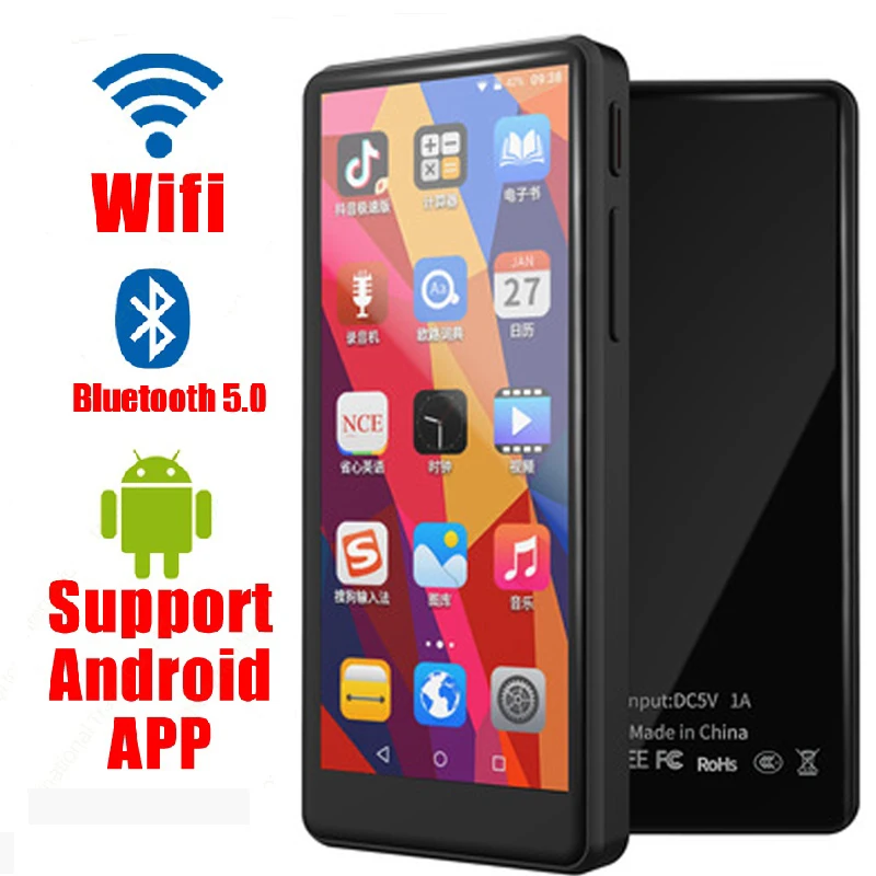 Mp3-плеер с сенсорным экраном Wi-Fi bluetooth выход в Интернет музыкальный проигрыватель