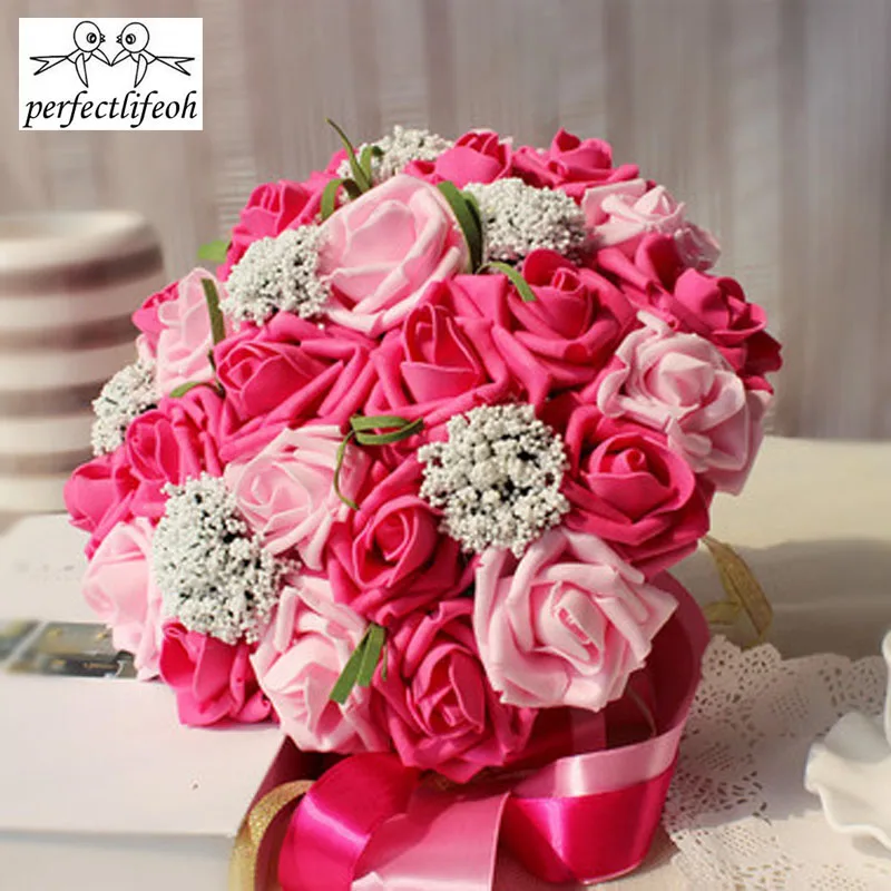 

Bride holding flowers,Romantic Wedding Colorful Bride 's Bouquet,red pink blue and purple bridal bouquets\purple
