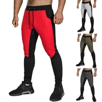 mens gym fitness running pants sport jogging long trousers slim fit sweatpants joggers sportswear workout training tight pants