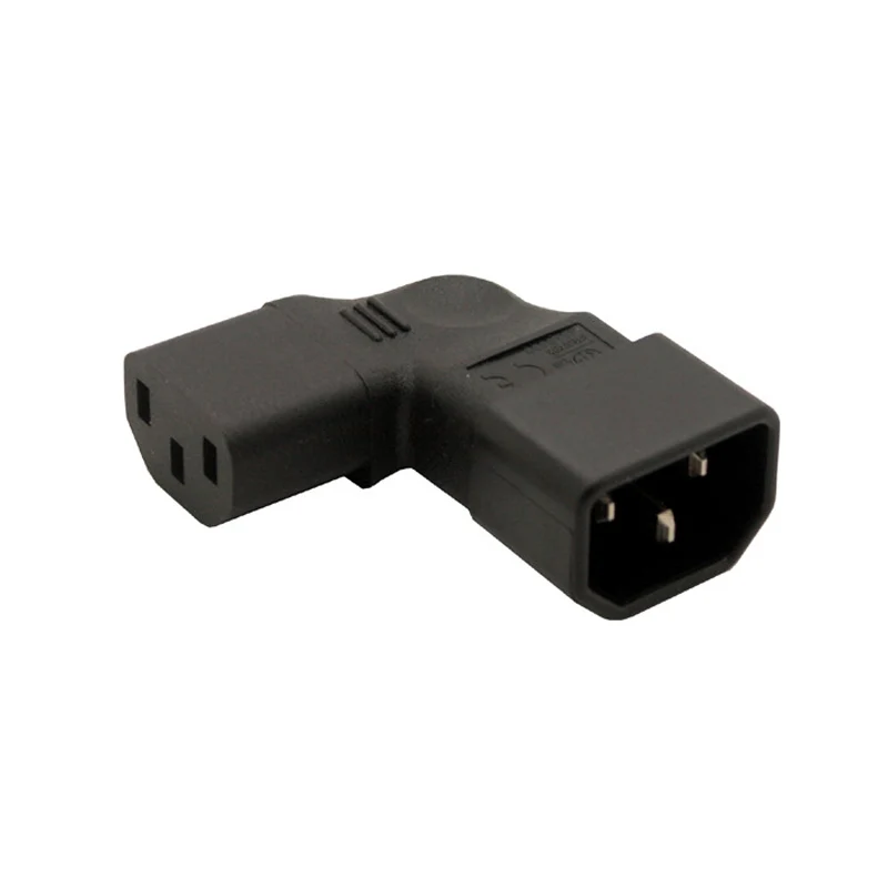 

10pcs C14 TO C13 IEC Connectors IEC 320 C14 male to C13 famale Vertical right angle Power adapter Conversion plug AC converter