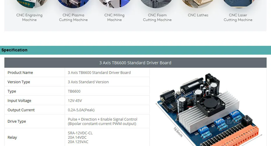CNC Комплект с TB6600 3 набор осей профессиональная версия драйвер платы и HB мотор/PSU