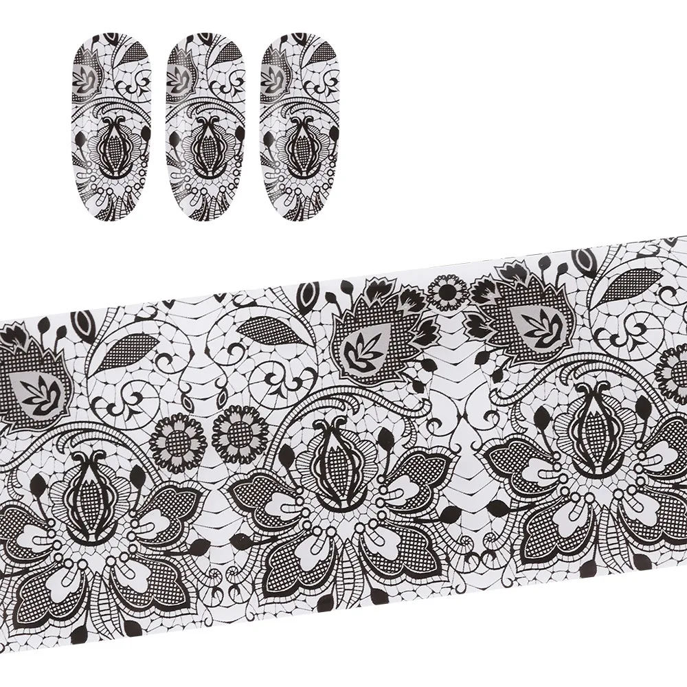 50 шт. смешанные цветочные кружева леопардовый лак для ногтей художественные