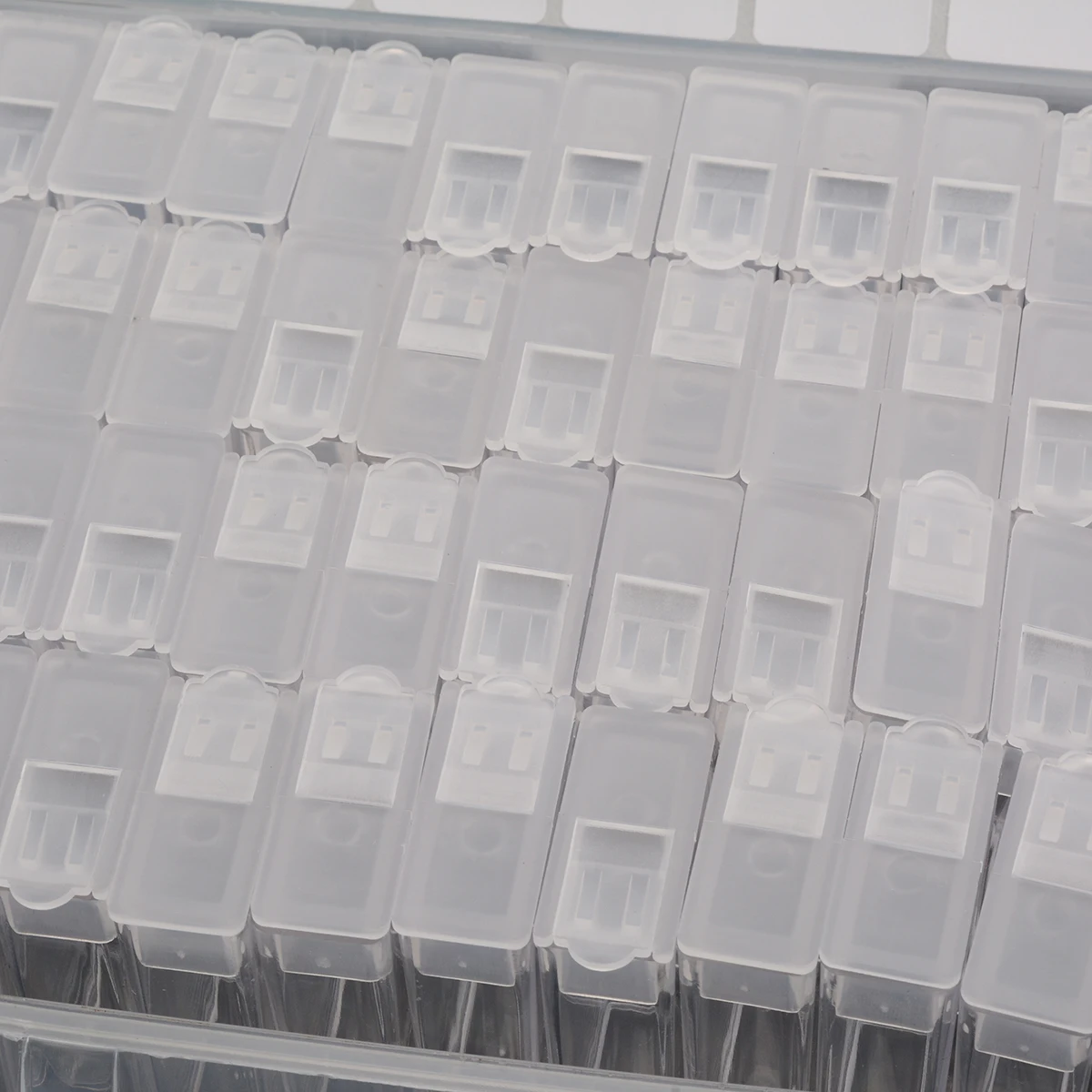 Прозрачная 64 слота решетка коробка для хранения и наклейки алмазная живопись