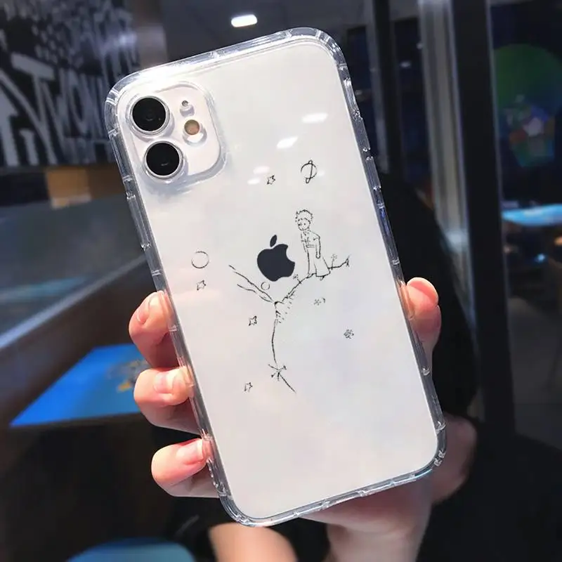 

Little Prince Phone Case Transparent for iPhone 11 12 mini pro XS MAX 8 7 6 6S Plus X 5S SE 2020 XR