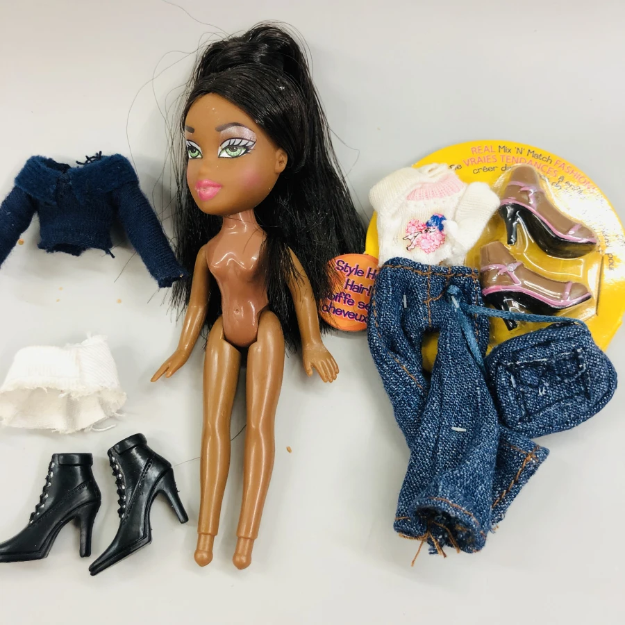 12 см оригинальная модная фигурка, оригинальная милая маленькая кукла BratzDoll с красными волосами и красивой одеждой, лучший подарок для ребенка