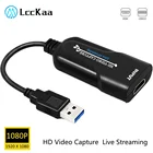 LccKaa HD 1080P HDMI к USB 3,0 коробка для видеозахвата для компьютера Youtube OBS и т. д. Потоковая трансляция в прямом эфире