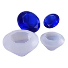 506080 мм прозрачный ромбовидной формы жидкий клей силиконовые формы DIY Ювелирные изделия из смолы пресс-формы для эпоксидной смолы подвески ювелирные изделия делая