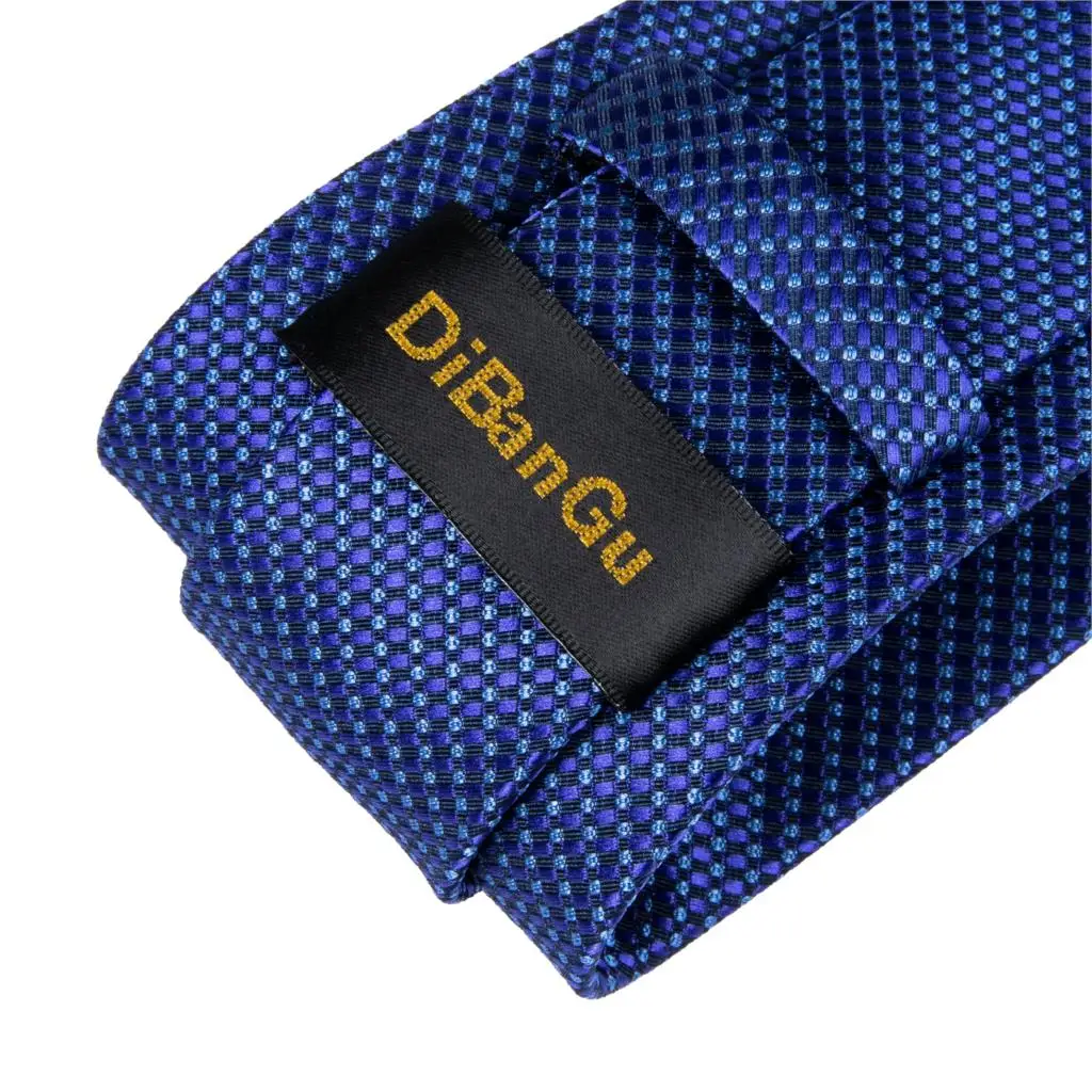 Мужской галстук синий в горошек однотонный дизайнерский Свадебный для мужчин