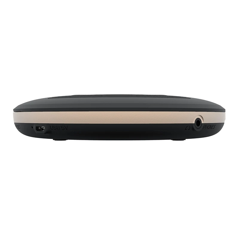 Портативный CD плеер HOTT CD903TF с наушниками Bluetooth BT 5 0 функция FM передатчика ЖК