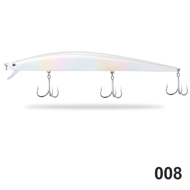 Hunthouse Tide Slim Minnow flyer175 плавающая жесткая приманка для рыбалки Морская рыбалка 175 мм 25 г/34 г ABS пластик для морской щуки - Цвет: 34g-B008